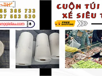 Phân phối sỉ cuộn túi xốp xé siêu thị