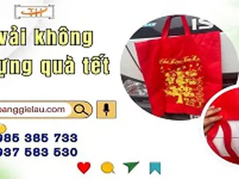 Xưởng sản xuất túi vải đựng quà Tết số lượng lớn rẻ