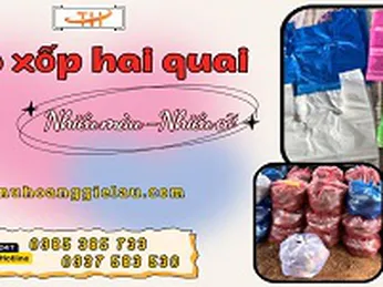 Kho bao xốp hai quai giá rẻ nhiều size, nhiều màu 