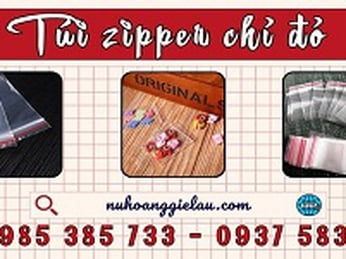 Phân phối túi zipper chỉ đỏ tại Sài Gòn