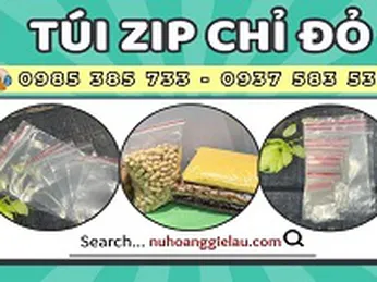 Túi zip chỉ đỏ đủ kích cỡ giá sỉ rẻ HCM