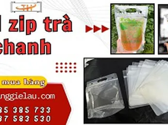 Túi zip trà chanh giá sỉ – Hàng trong không rò rỉ nước