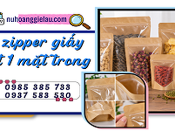 Cách chọn túi zipper giấy kraft 1 mặt trong suốt chuẩn chất lượng cho shop