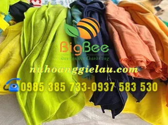 Vải lau công nghiệp giá sỉ Thu Hồng | Xưởng vải lau thun cotton may nối 2 – 4 lớp