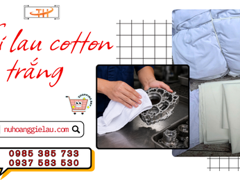 Vải lau cotton trắng giao hàng tận nơi sỉ rẻ