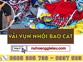 Nguồn cung sỉ vải vụn nhồi bao cát TPHCM