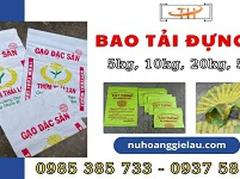 Bao tải đựng gạo 5kg, 10kg, 25kg, 50kg giá tốt tận xưởng