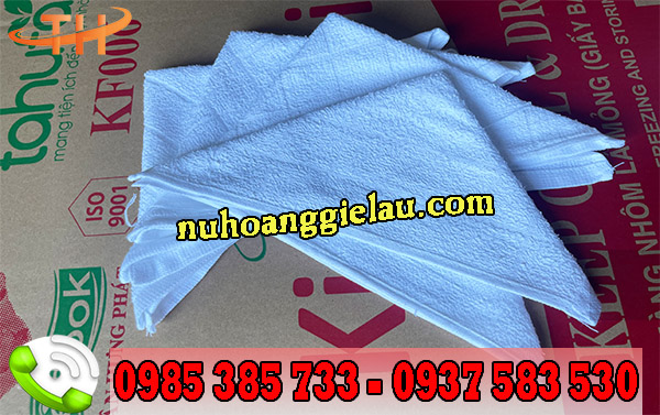 Khăn cotton vuông trắng Khăn cotton vuông trắng