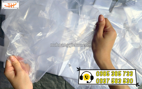 Túi xốp đục lỗ đựng rau củ trong suốt, dẻo dai Túi xốp đục lỗ đựng rau củ trong suốt, dẻo dai
