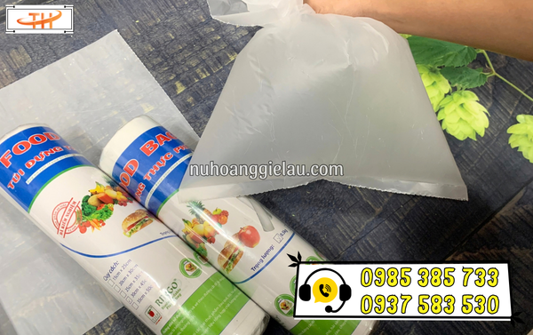 Túi nilon cuộn xé đựng thực phẩm an toàn Túi nilon cuộn xé đựng thực phẩm an toàn