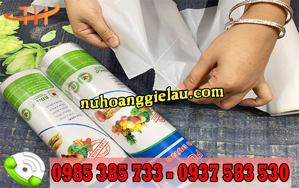 Túi cuộn siêu thị dể dàng xé nhanh khi dùng Túi cuộn siêu thị dể dàng xé nhanh khi dùng