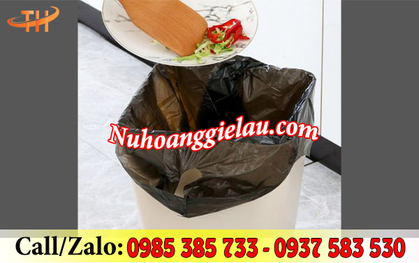 Túi nilon đen bóng đựng rác Túi nilon đen bóng đựng rác