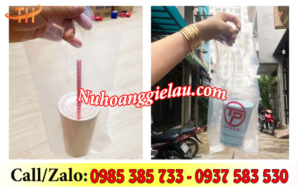 Túi đựng ly 1 ngăn phù hợp với nhu cầu bán mang đi Túi đựng ly 1 ngăn phù hợp với nhu cầu bán mang đi