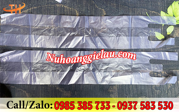 Túi đựng bánh mì dài màu trắng Túi đựng bánh mì dài màu trắng