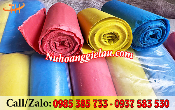 Cuộn túi đựng rác màu dày dặn, chất lượng Cuộn túi đựng rác màu dày dặn, chất lượng
