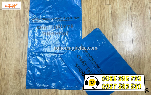 Túi rác y tế tự huỷ màu xanh có hàng sẵn giá tốt tại Thu Hồng Túi rác y tế tự huỷ màu xanh có hàng sẵn giá tốt tại Thu Hồng