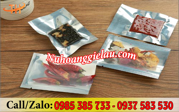 Túi ép 3 biên 1 mặt trong 1 mặt bạc bảo quản nhiều loại hàng hoá Túi ép 3 biên 1 mặt trong 1 mặt bạc bảo quản nhiều loại hàng hoá