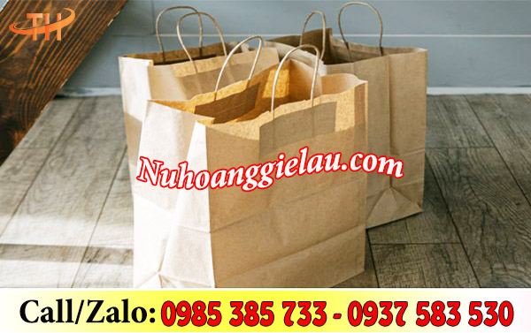 Túi giấy kraft chứa đựng hàng hoá sang trọng Túi giấy kraft chứa đựng hàng hoá sang trọng