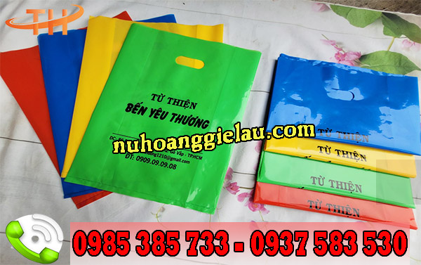 Túi hột xoài in logo Túi hột xoài in logo