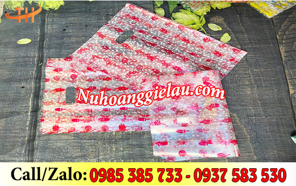 Túi hột xoài trong suốt in hình sẵn Túi hột xoài trong suốt in hình sẵn