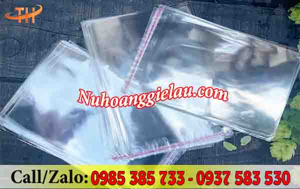 Túi bóng kính có keo dán miệng nhiều kích cỡ  Túi bóng kính có keo dán miệng nhiều kích cỡ