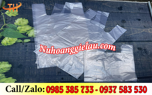 Túi 2 quai trắng đục lỗ dẻo, dày dặn Túi 2 quai trắng đục lỗ dẻo, dày dặn
