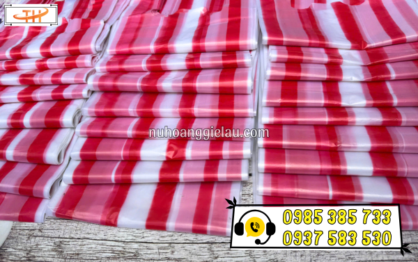 Thu Hồng giao sỉ túi nilon hai quai màu sọc tận nơi rẻ Thu Hồng giao sỉ túi nilon hai quai màu sọc tận nơi rẻ