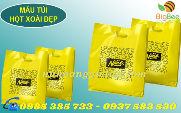 túi nilon hột xoài màu vàng