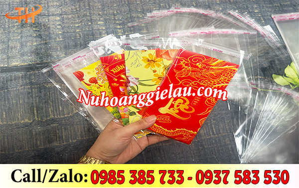 Túi dán miệng đựng bao lì xì giúp đóng gói nhanh, tiện lợi Túi dán miệng đựng bao lì xì giúp đóng gói nhanh, tiện lợi
