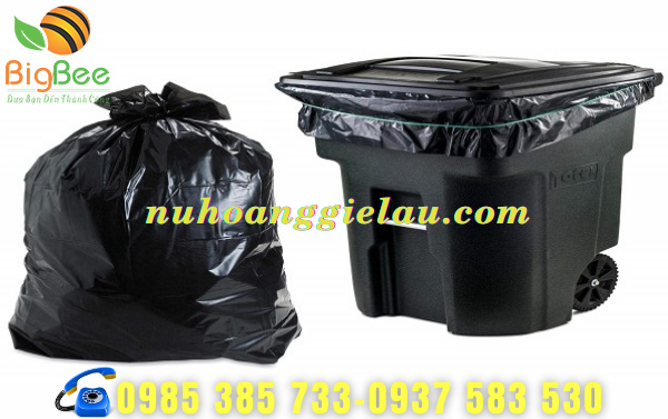 túi nilon đựng rác màu đen