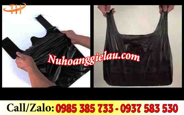 Túi nilon đen bóng có quai dẻo, bền dù đựng hàng hoá nặng vẫn không lo bị thủng Túi nilon đen bóng có quai dẻo, bền dù đựng hàng hoá nặng vẫn không lo bị thủng
