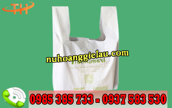 túi nilon hai quai in hình màu trắng sữa túi nilon hai quai in hình màu trắng sữa