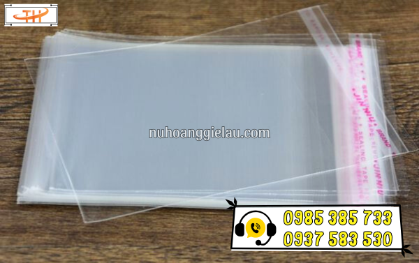 Túi opp dán miệng trong suốt có sẵn keo dán Túi opp dán miệng trong suốt có sẵn keo dán