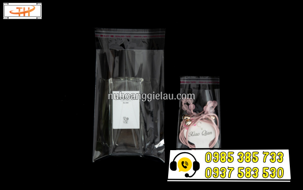 Túi OPP dán miệng trong suốt đựng sản phẩm đẹp, sang, sạch Túi OPP dán miệng trong suốt đựng sản phẩm đẹp, sang, sạch
