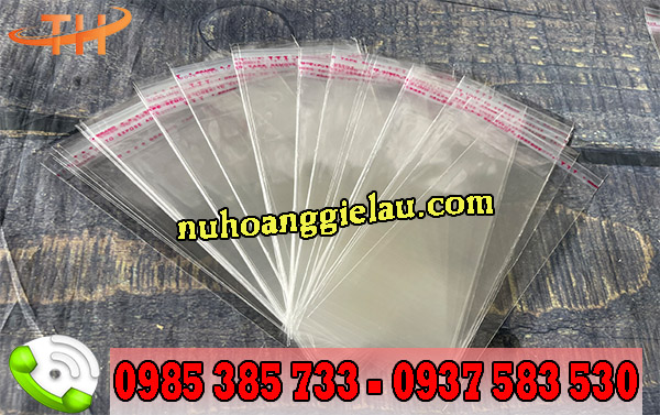 Túi OPP trong suốt dán miệng Túi OPP trong suốt dán miệng