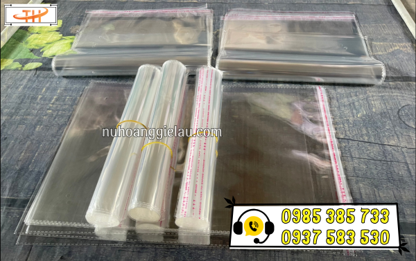 Túi dán miệng OPP trong suốt Túi dán miệng OPP trong suốt