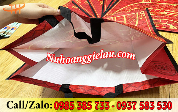 Túi PP dệt siêu thị có tráng lớp chống thấm Túi PP dệt siêu thị có tráng lớp chống thấm