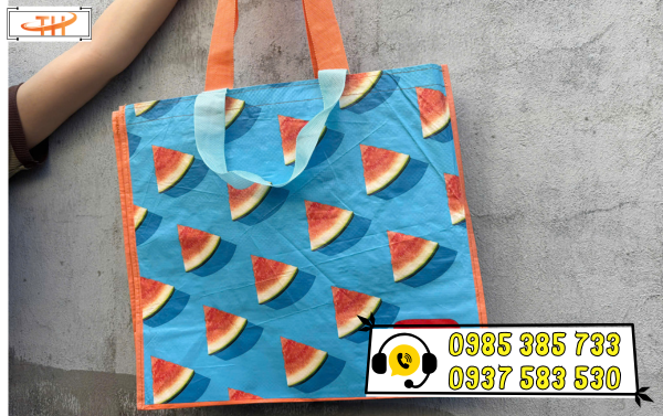 Túi siêu thị PP dệt dày dặn, hoạ tiết bắt mắt Túi siêu thị PP dệt dày dặn, hoạ tiết bắt mắt