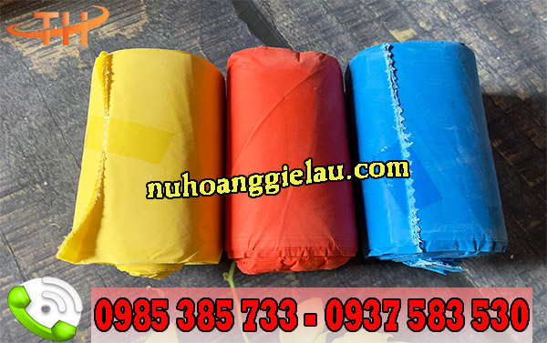 Túi rác cuộn màu size nhỏ Túi rác cuộn màu size nhỏ