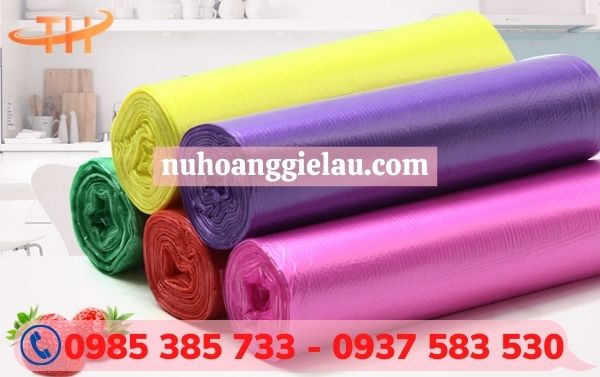 Túi rác màu cuộn loại dày cực đại Túi rác màu cuộn loại dày cực đại