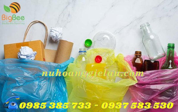 túi rác cuộn phân loại rác
