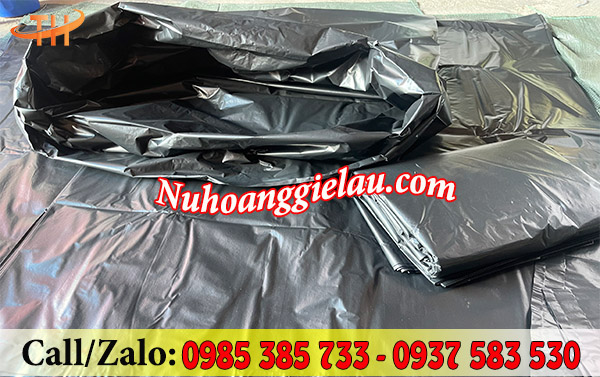 Túi đựng rác công nghiệp màu đen Túi đựng rác công nghiệp màu đen