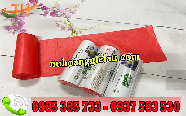 Túi đựng rác tự hủy sinh học màu đỏ Túi đựng rác tự hủy sinh học màu đỏ