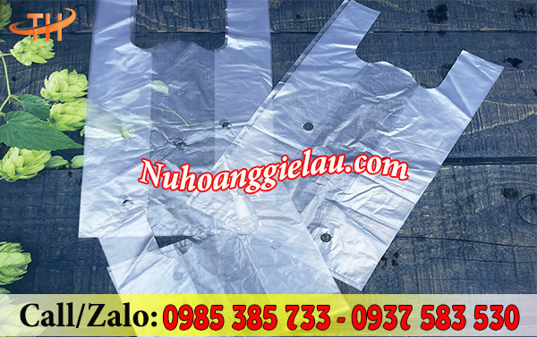 Túi xốp 2 quai đục lỗ tiện lợi, chắc chắn Túi xốp 2 quai đục lỗ tiện lợi, chắc chắn