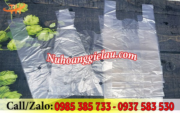 Túi xốp 2 quai đục lỗ thoáng khí Túi xốp 2 quai đục lỗ thoáng khí