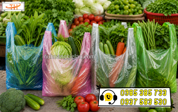 Túi xốp màu zin đựng hàng chợ Túi xốp màu zin đựng hàng chợ