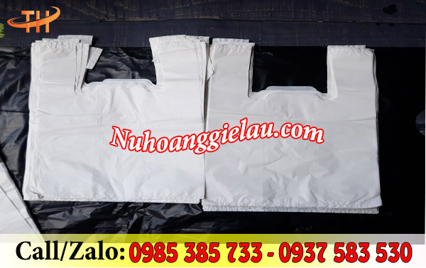 Túi xốp 2 quai trắng sữa sử dụng an toàn Túi xốp 2 quai trắng sữa sử dụng an toàn