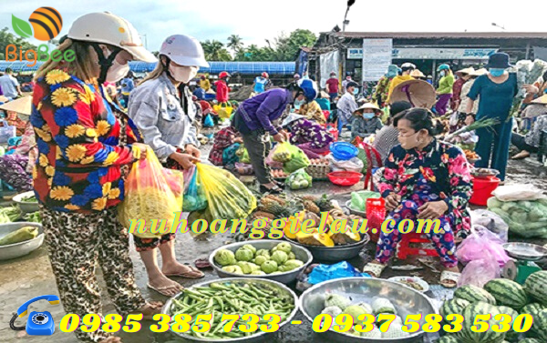 túi xốp được sử dụng tại các chợ