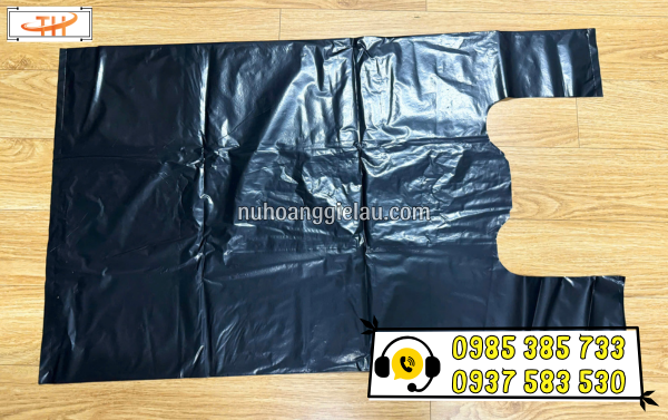 Túi xốp hai quai đen size lớn Túi xốp hai quai đen size lớn