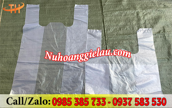 Túi xốp hai quai hàng chợ màu trắng Túi xốp hai quai hàng chợ màu trắng